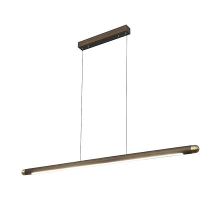 Suspension filaire LED/22W/230V 4000K 120 cm frêne/bois massif