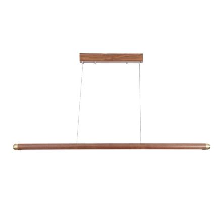 Suspension filaire LED/22W/230V 4000K 120 cm frêne/bois massif