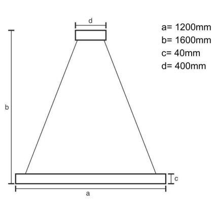 Suspension filaire LED/22W/230V 4000K 120 cm frêne/bois massif