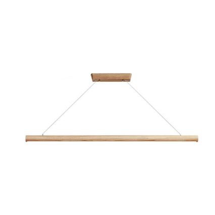 Suspension filaire LED/22W/230V 4000K 120 cm frêne/bois massif