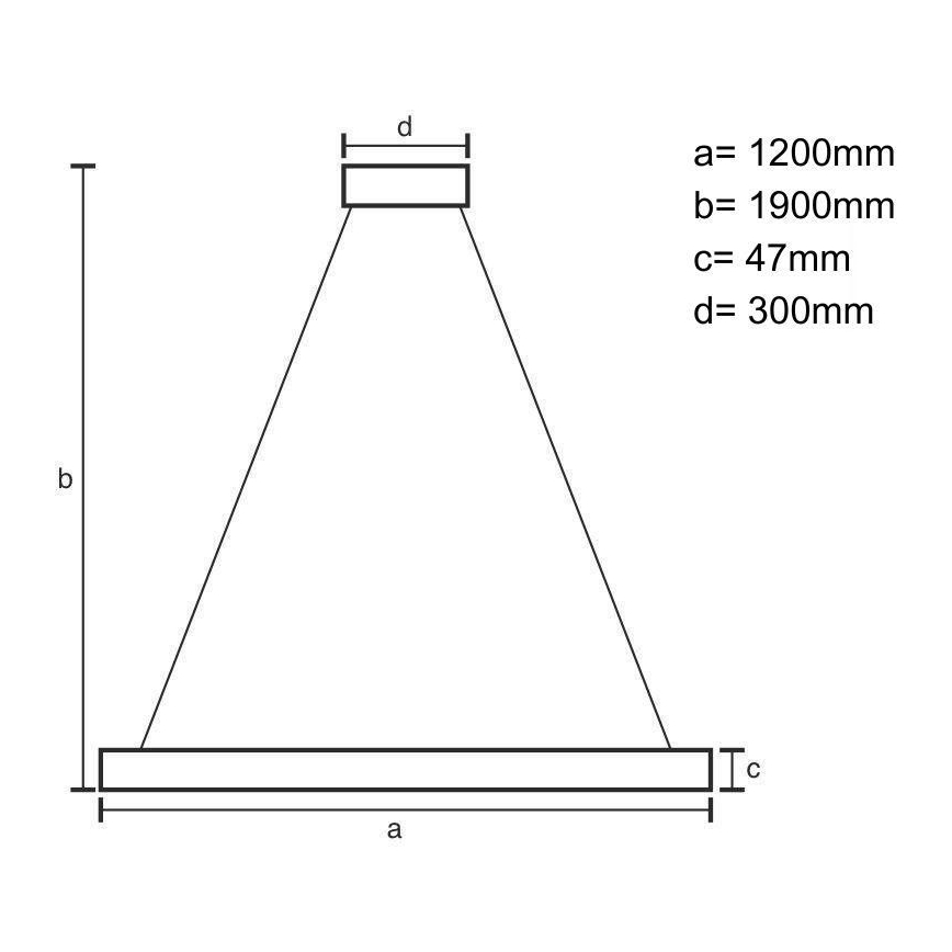 Suspension filaire LED/22W/230V 4000K 120 cm frêne/bois massif
