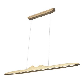 Suspension filaire LED/22W/230V 4000K 120 cm frêne/bois massif