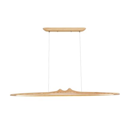 Suspension filaire LED/22W/230V 4000K 120 cm frêne/bois massif