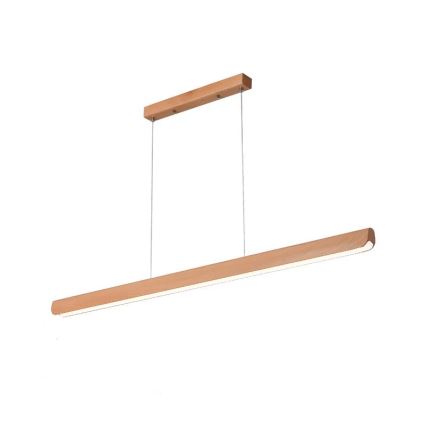 Suspension filaire LED/22W/230V 4000K 120 cm hêtre/bois massif