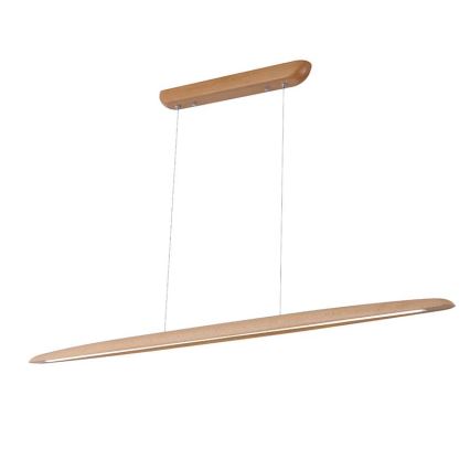 Suspension filaire LED/22W/230V 4000K 130 cm hêtre/bois massif