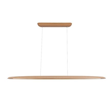 Suspension filaire LED/22W/230V 4000K 130 cm hêtre/bois massif