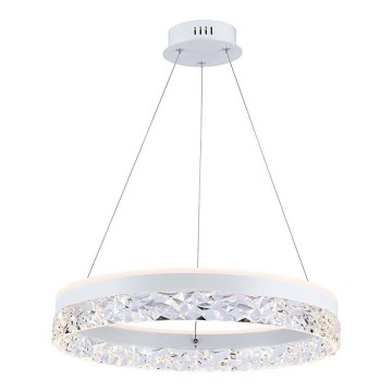 Suspension filaire LED/25W/230V 3000K d. 50 cm blanc