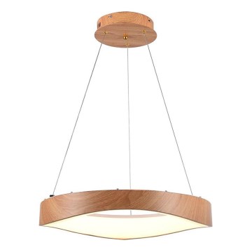 Suspension filaire LED/25W/230V 3000K ø 50 cm marron