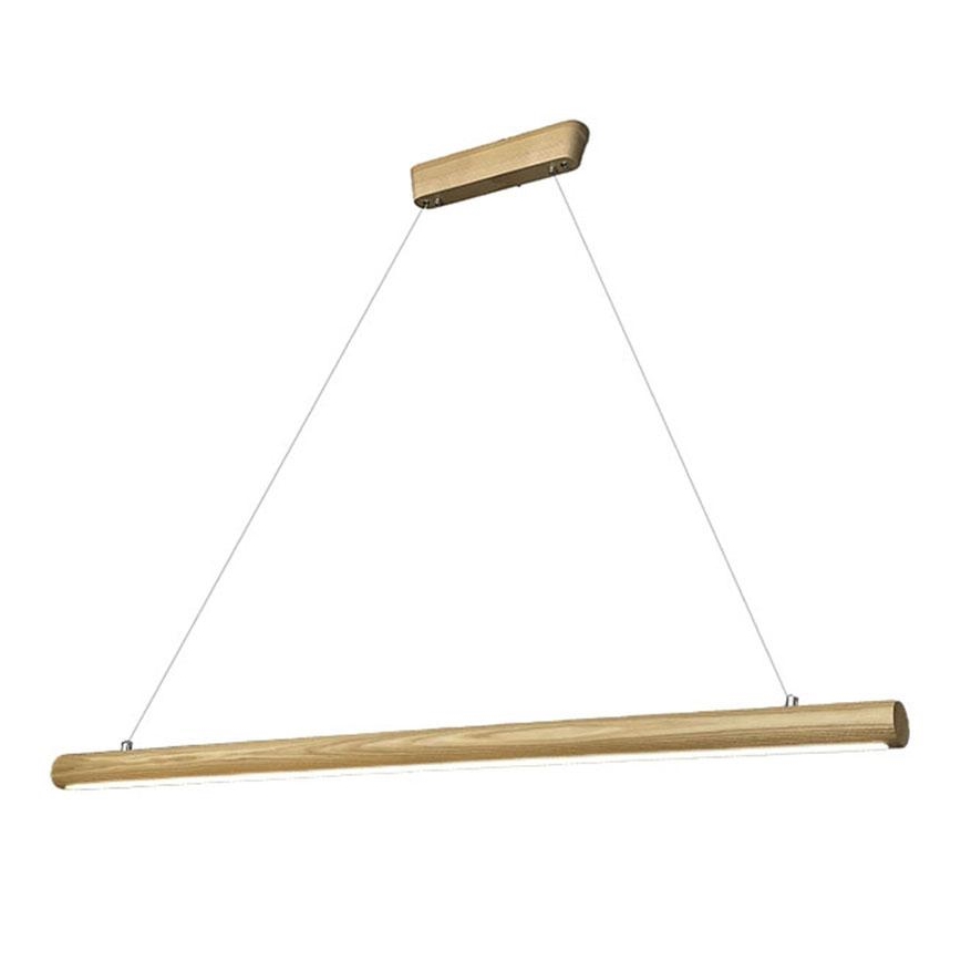 Suspension filaire LED/26W/230V 4000K 150 cm frêne/bois massif