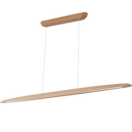 Suspension filaire LED/26W/230V 4000K 150 cm hêtre/bois massif