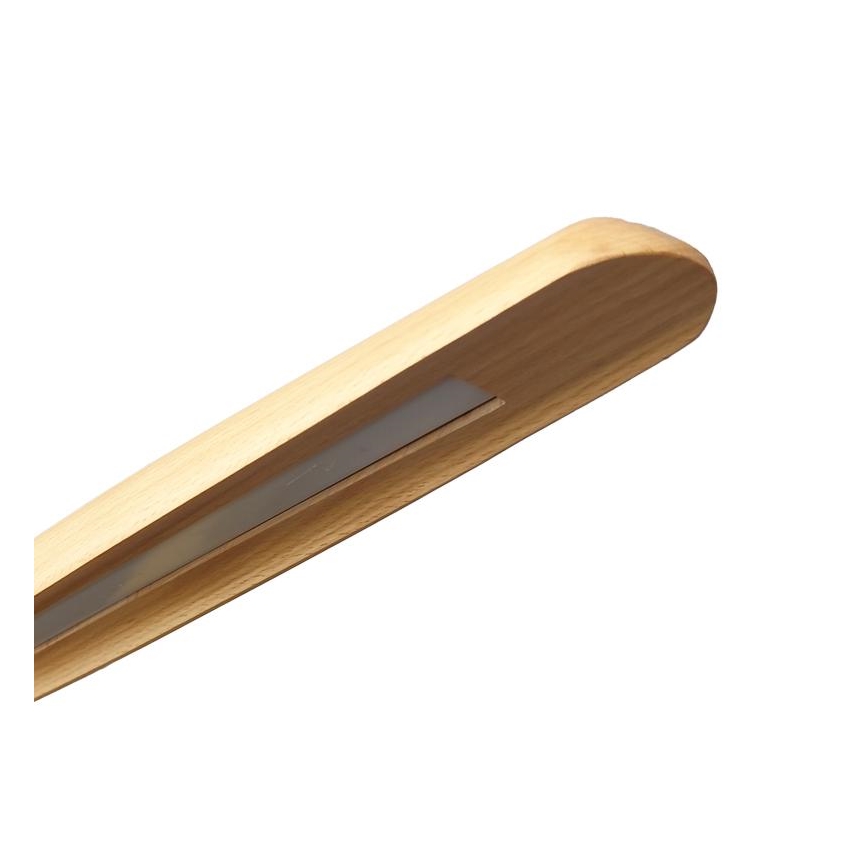 Suspension filaire LED/26W/230V 4000K 150 cm hêtre/bois massif