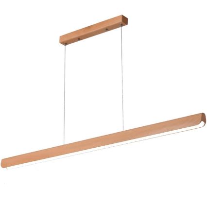 Suspension filaire LED/26W/230V 4000K 150 cm hêtre/bois massif
