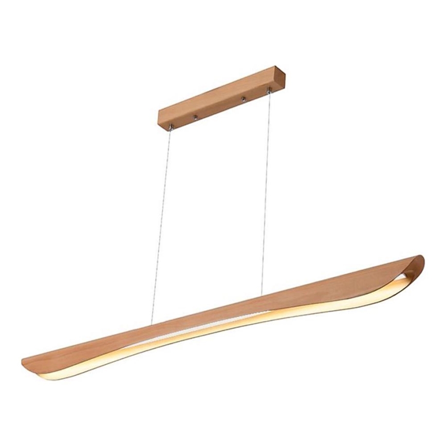 Suspension filaire LED/26W/230V 4000K 150 cm hêtre/bois massif