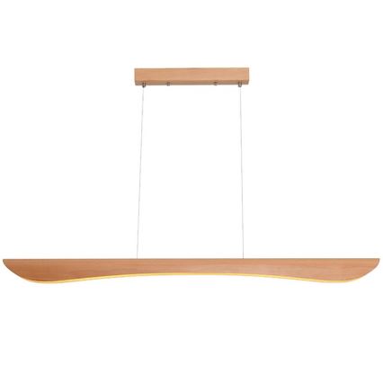 Suspension filaire LED/26W/230V 4000K 150 cm hêtre/bois massif