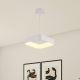 Suspension filaire LED/30W/230V 3000K 45x45 cm blanc