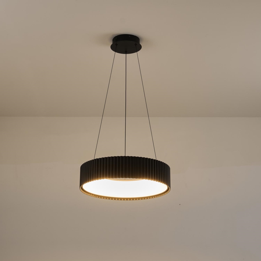 Suspension filaire LED/30W/230V 3000K noir