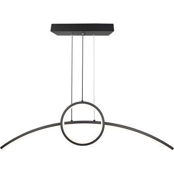 Suspension filaire LED/30W/230V 4000K noir