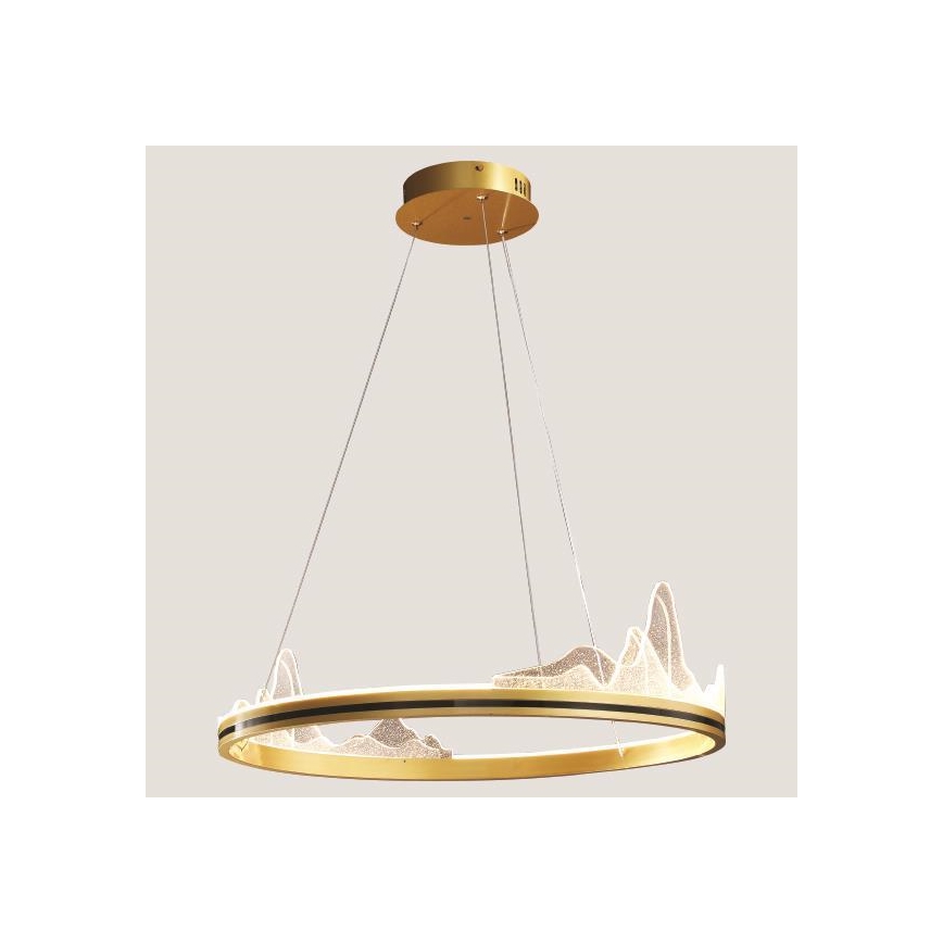 Suspension filaire LED/35W/230V 3000K doré