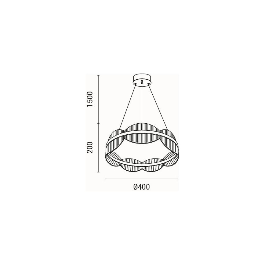Suspension filaire LED/48W/230V 3000K