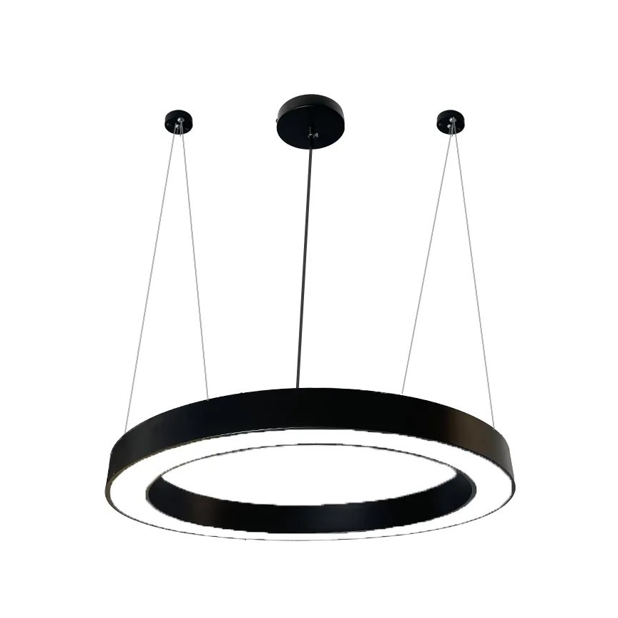 Suspension filaire LED/50W/230V 4000K d. 100 cm noir