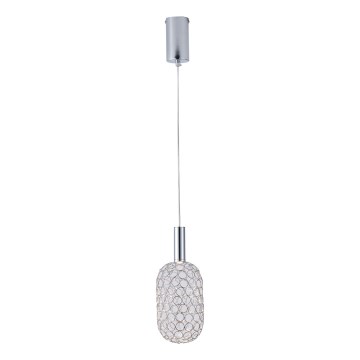 Suspension filaire LED/6,3W/230V 3000K chrome brillant d. 20 cm