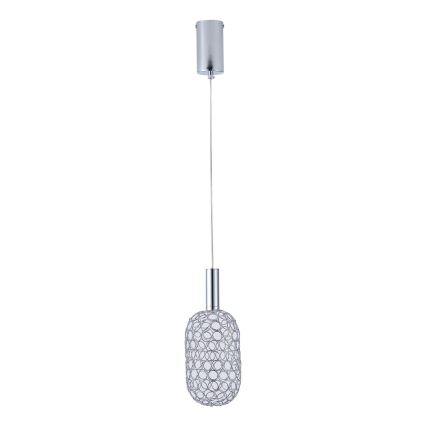 Suspension filaire LED/6,3W/230V 3000K chrome brillant d. 20 cm