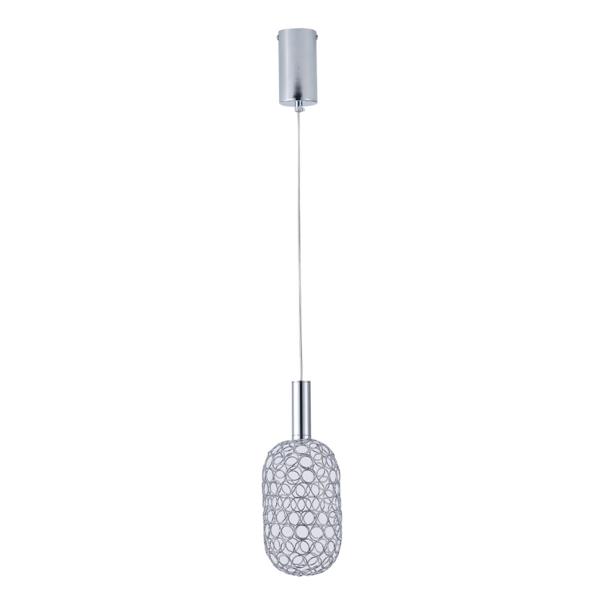 Suspension filaire LED/6,3W/230V 3000K chrome brillant d. 20 cm
