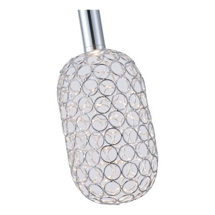 Suspension filaire LED/6,3W/230V 3000K chrome brillant d. 20 cm