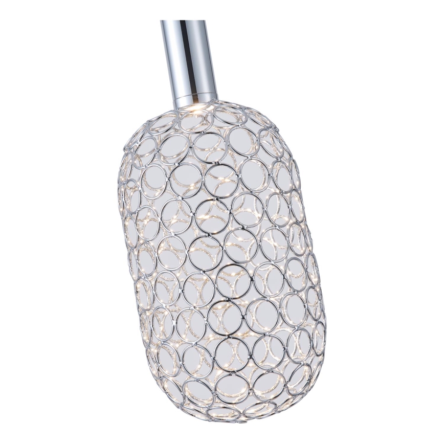 Suspension filaire LED/6,3W/230V 3000K chrome brillant d. 20 cm