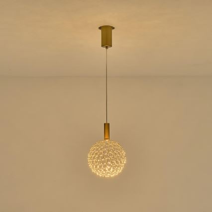 Suspension filaire LED/6,3W/230V 3000K chrome brillant d. 20 cm