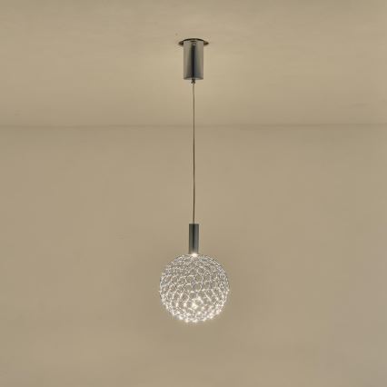 Suspension filaire LED/6,3W/230V 3000K chrome brillant d. 25 cm