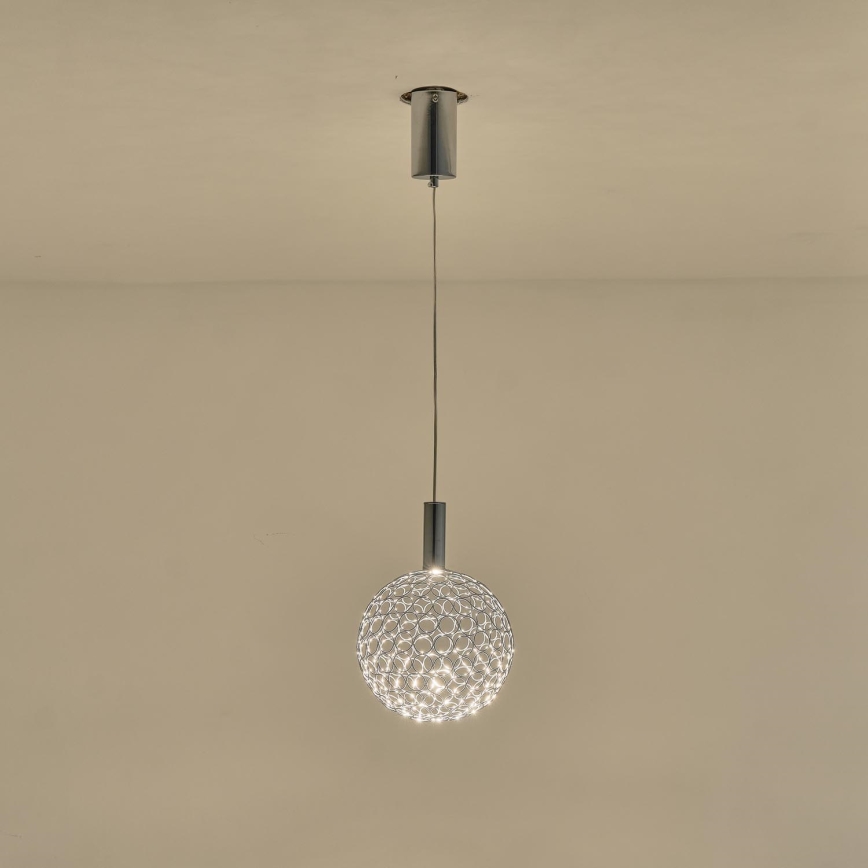 Suspension filaire LED/6,3W/230V 3000K chrome brillant d. 25 cm