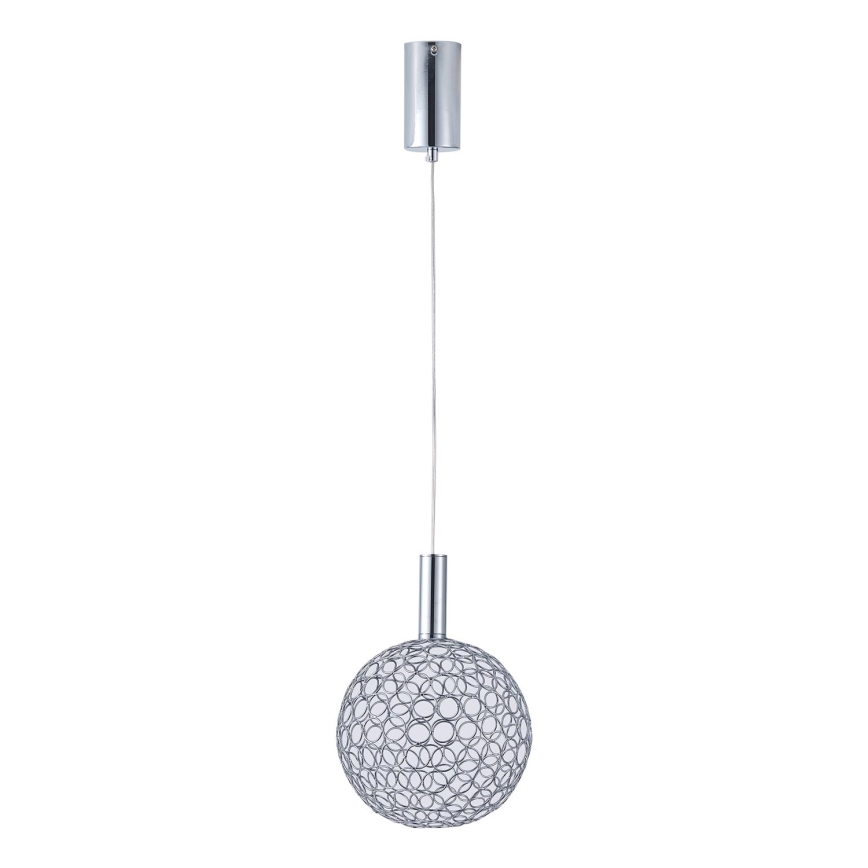 Suspension filaire LED/6,3W/230V 3000K chrome brillant d. 25 cm