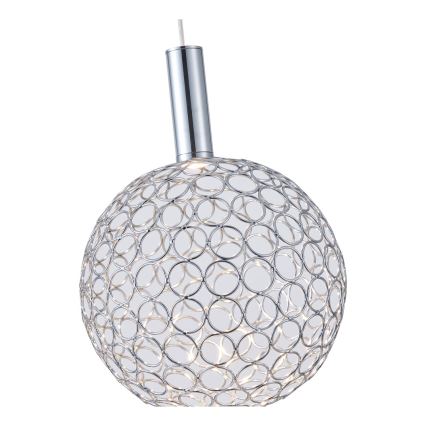 Suspension filaire LED/6,3W/230V 3000K chrome brillant d. 25 cm