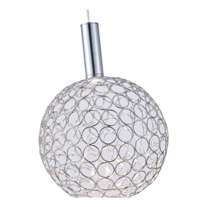 Suspension filaire LED/6,3W/230V 3000K chrome brillant d. 25 cm