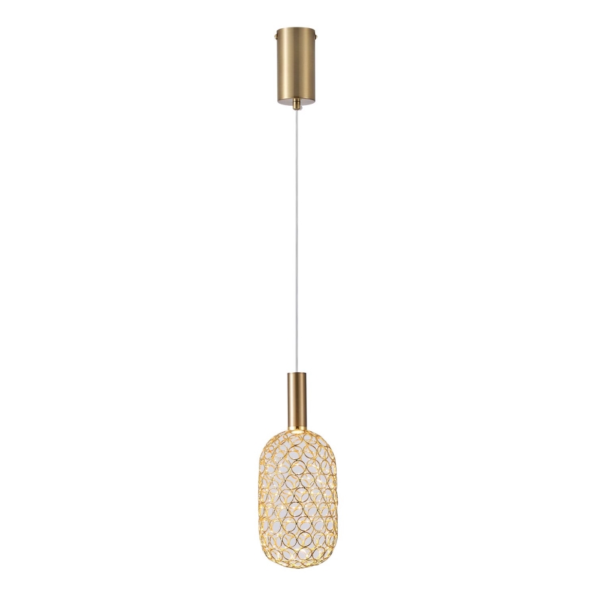 Suspension filaire LED/6,3W/230V 3000K doré d. 20 cm