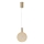 Suspension filaire LED/6,3W/230V 3000K doré d. 20 cm