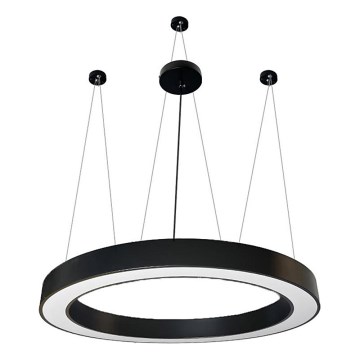 Suspension filaire LED/60W/230V 4000K d. 120 cm noir