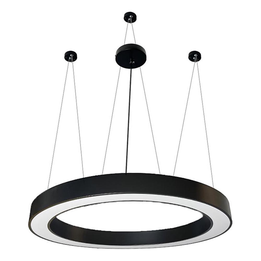 Suspension filaire LED/60W/230V 4000K d. 120 cm noir