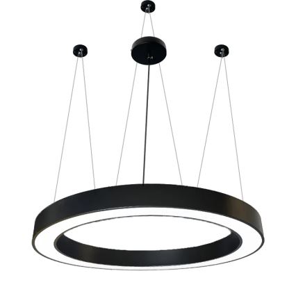 Suspension filaire LED/60W/230V 4000K d. 120 cm noir