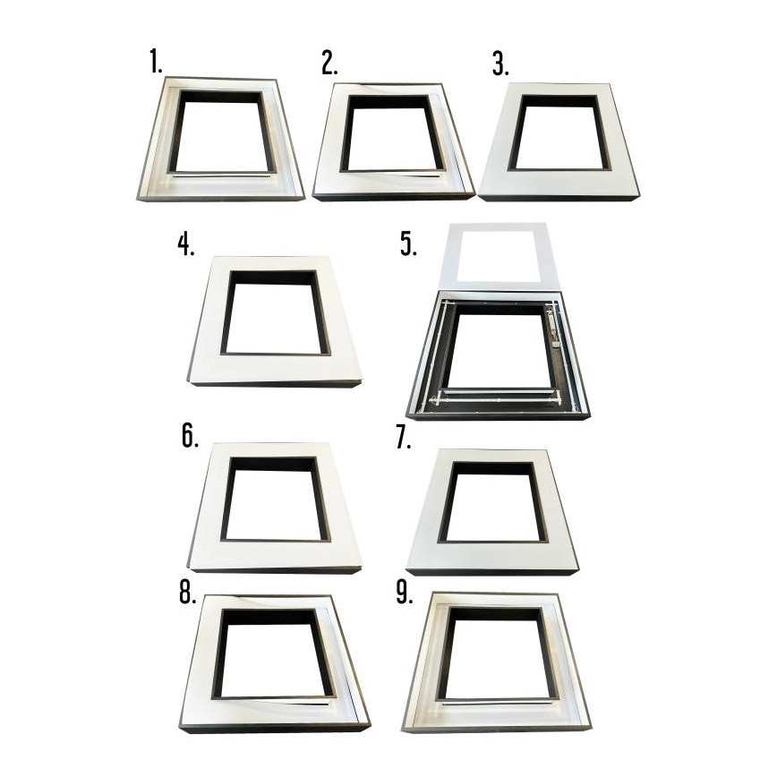 Suspension filaire LED/70W/230V 4000K 100x100 cm noir