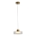 Suspension filaire LED/8W/230V 3000K doré/transparent pr. 20 cm