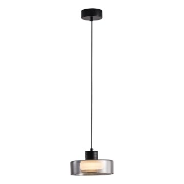 Suspension filaire LED/8W/230V 3000K noir/fumé pr. 20 cm