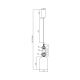 Suspension filaire LED ARTE LED/12W/230V d. 13 cm laiton