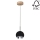 Suspension filaire LED BALL WOOD 1xGU10/5W/230V chêne mat - certifié FSC