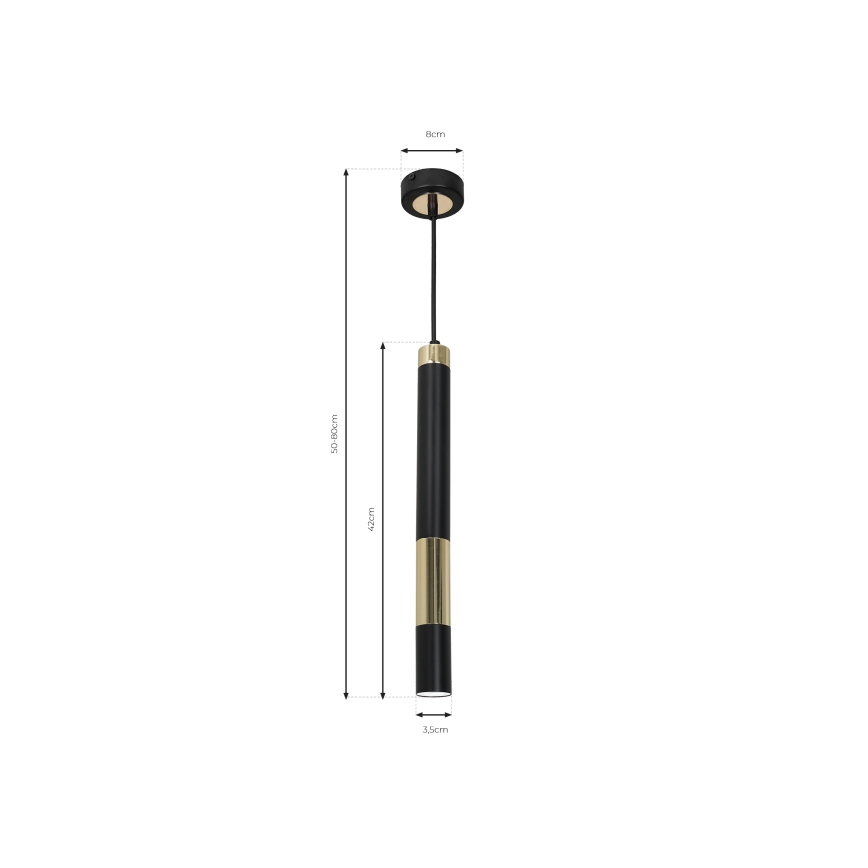 Suspension filaire LED DALLAS 1xGU10 / 3W / 230V