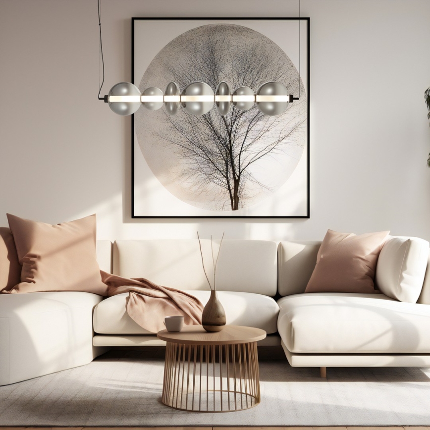 Suspension filaire LED DAPHNE LED/40W/230V gris