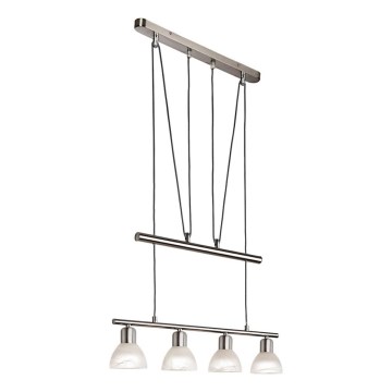 Suspension filaire LED DAYTONA 4xE14/5W/230V 3000K chrome brillant