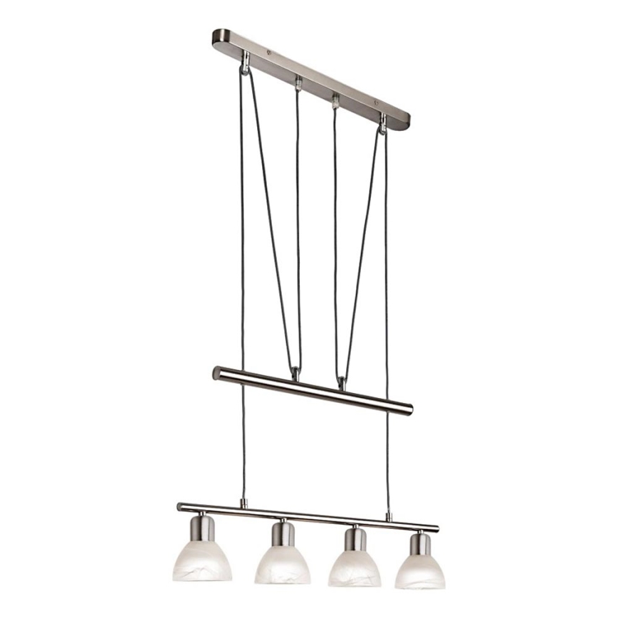 Suspension filaire LED DAYTONA 4xE14/5W/230V 3000K chrome brillant