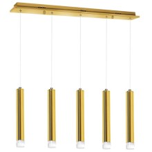 Suspension filaire LED GOLDIE 5xLED/25W/230V dorée